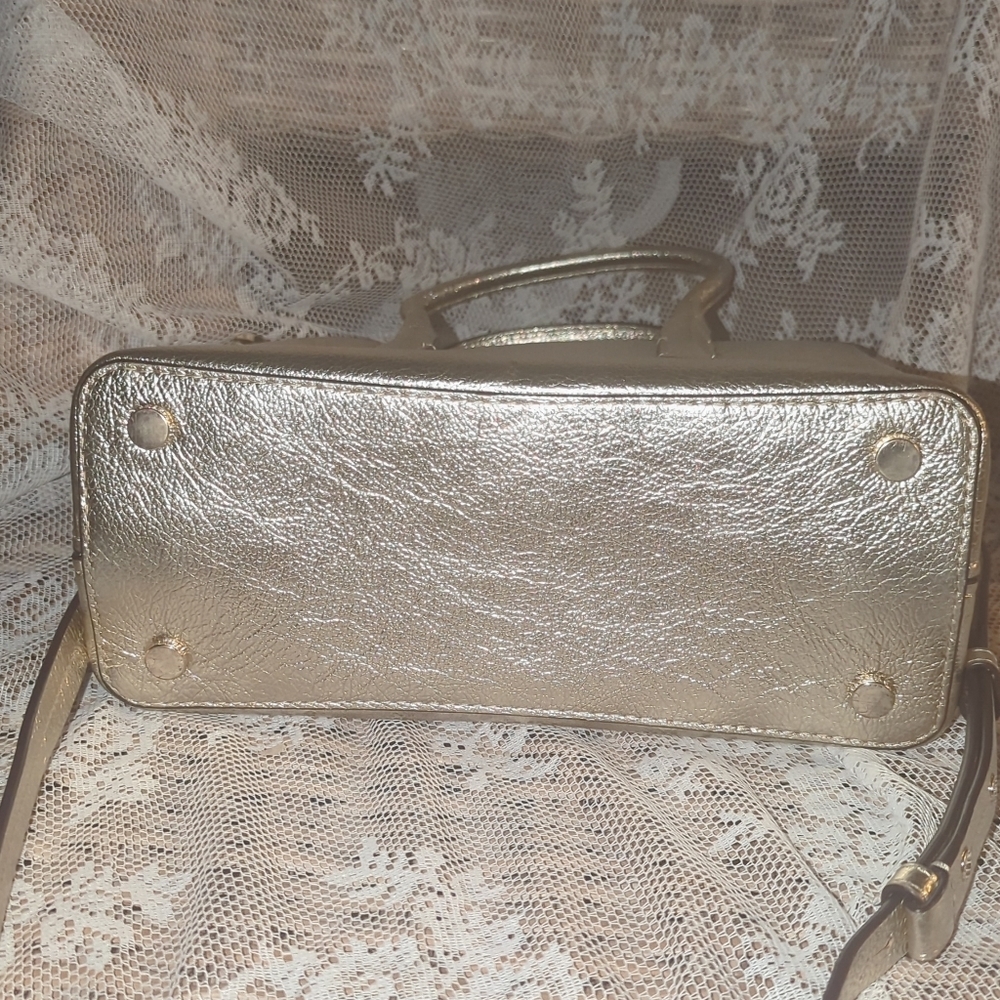 Kate Spade Metallic Gold Tote / Crossbody Bag ✨ - Picture 4 of 8